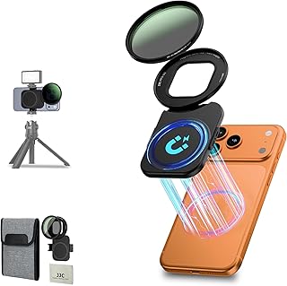JJC 67mm CPL Filter for iPhone, Lens Mount Adapter with Polarizing Filter