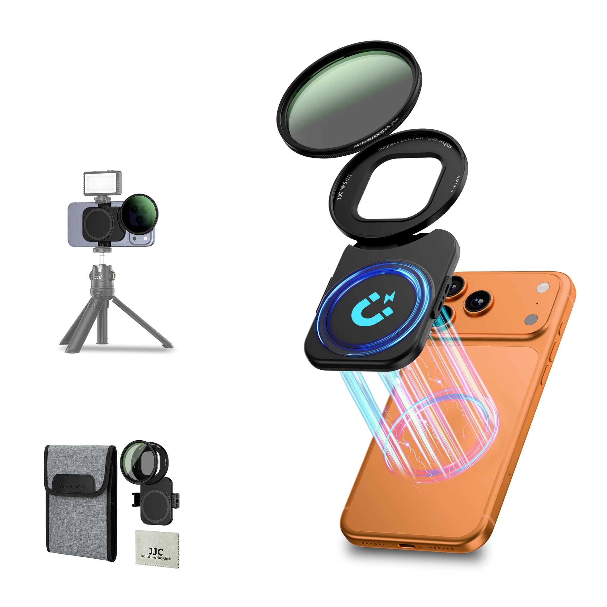 Amazon.com: JJC 67mm CPL Filter for iPhone, Magnetic Circiular