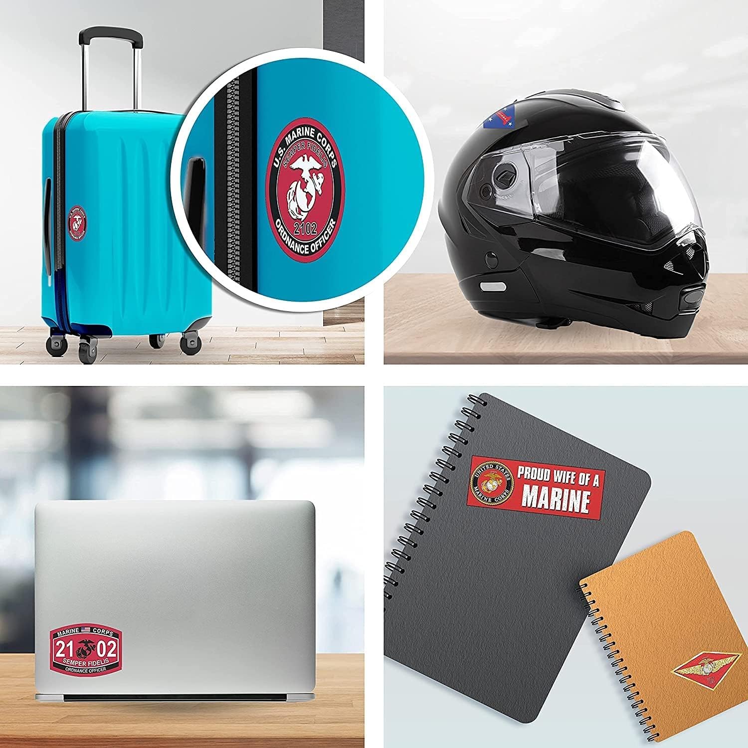 アメリカ海兵隊 ファーストトゥファイト バンパーステッカー(車トラックまたはバン用軍団ビニールデカール(3 x 9インチ) USMC