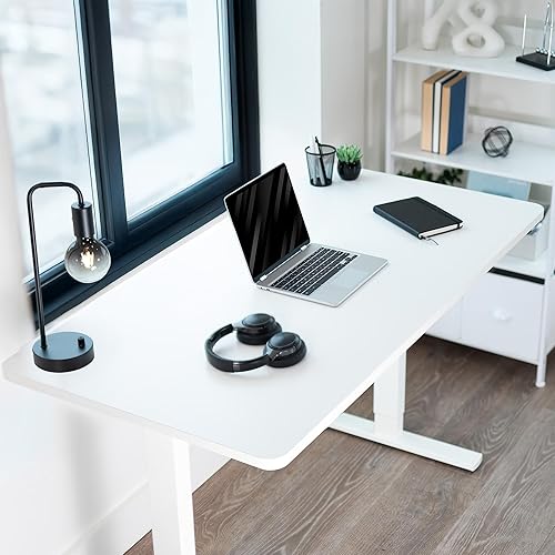 Vista 52 de VIVO DESK-TOP60G - Mesa universal de una pieza de 60 x 24 pulgadas, color gris oscuro, para marcos de escritorio estándar y sentados a pie, altura