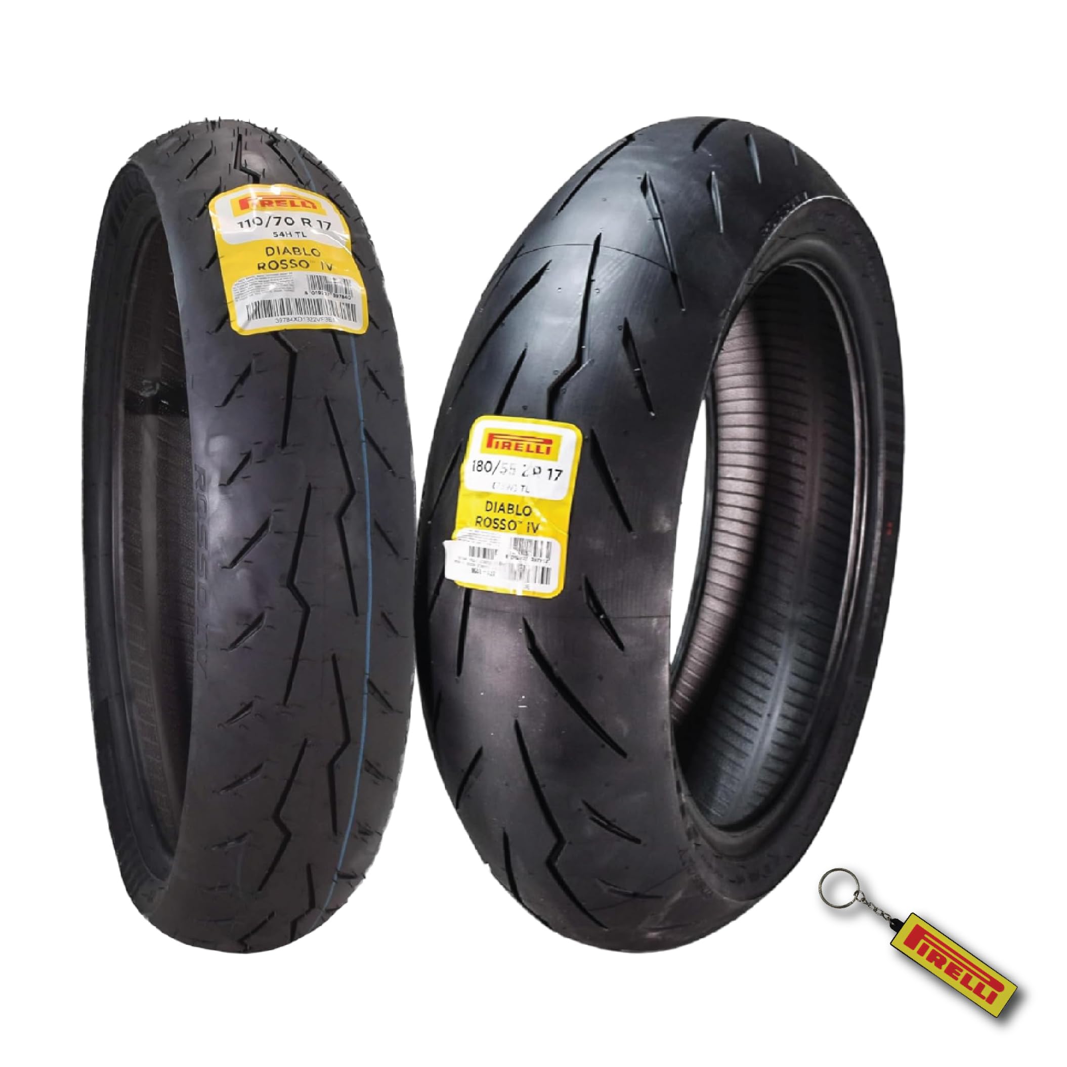 Pirelli Diablo Rosso IV Front &amp; Rear Tire Set 110/70 ZR 17 &amp; 180/55 ZR 17