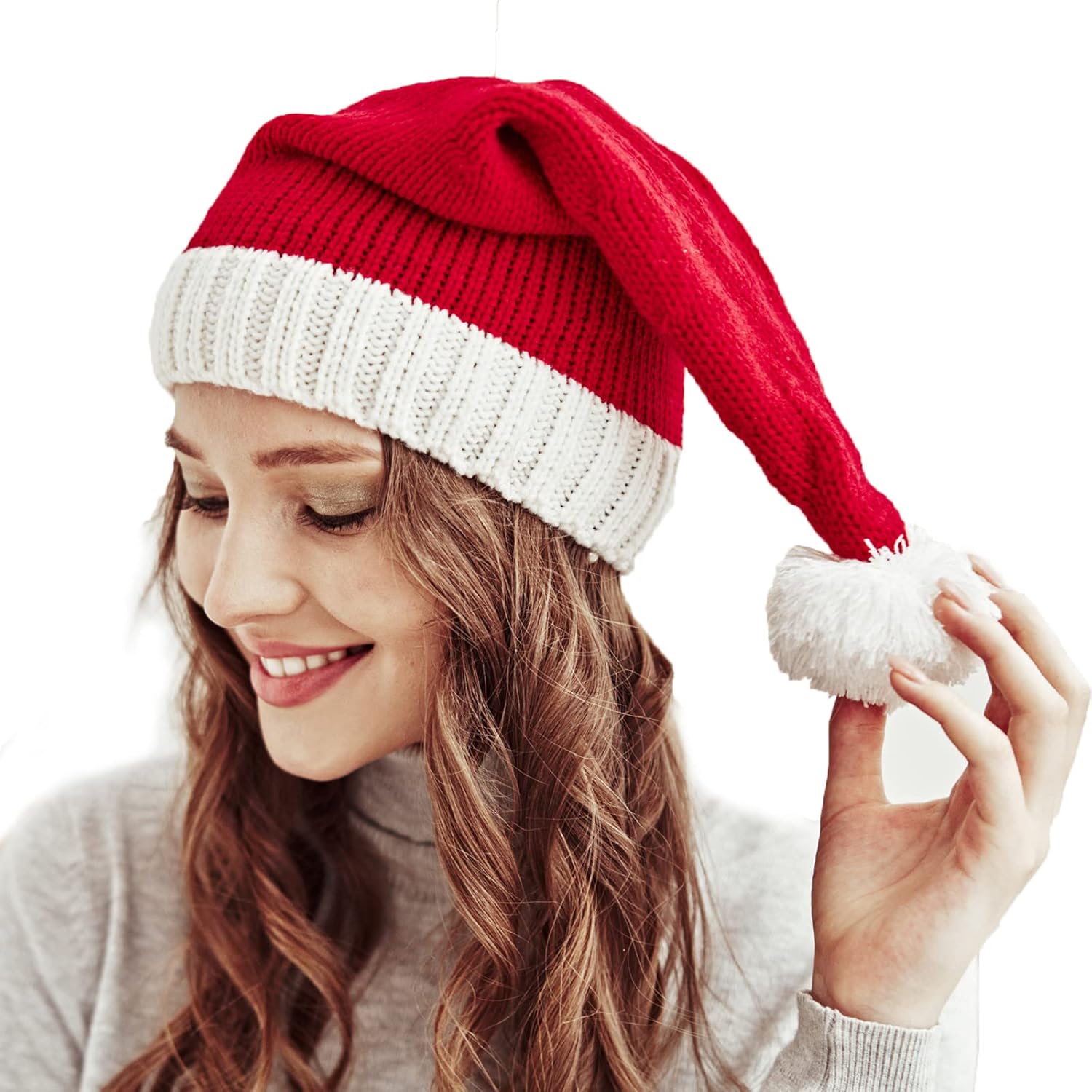 Santa’s Knit Hat Womens Beanie Winter Hat Soft Family Matching Xmas Hat Christmas New Year Gifts Multicolor Santa’s Knit Hat Womens Beanie Winter Hat Soft Family Matching Xmas Hat Christmas New Year Gifts Multicolor