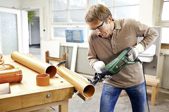 Bosch PSA 700 E Panther Saw, Powerful 710 Watt Motor, Cutting thickness in wood: 150 mm, Cutting thickness in steel: 10 mm, Saw blade stroke: 20 mm, Green