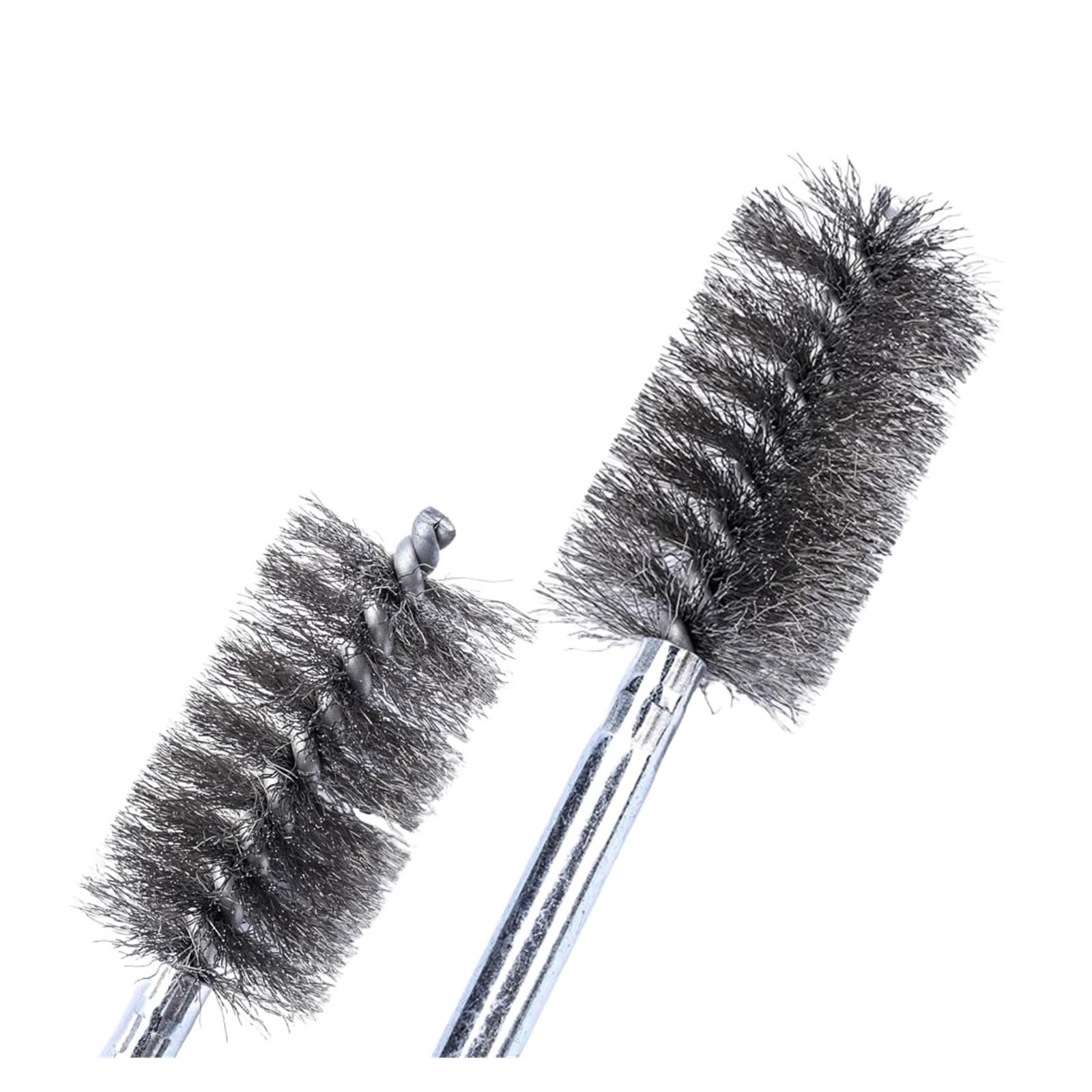 cepillo de alambre, Alambre de acero inoxidable en espiral for desbarbar tuberías eliminación óxido con taladro, herramientas manuales(Diameter 15mm)