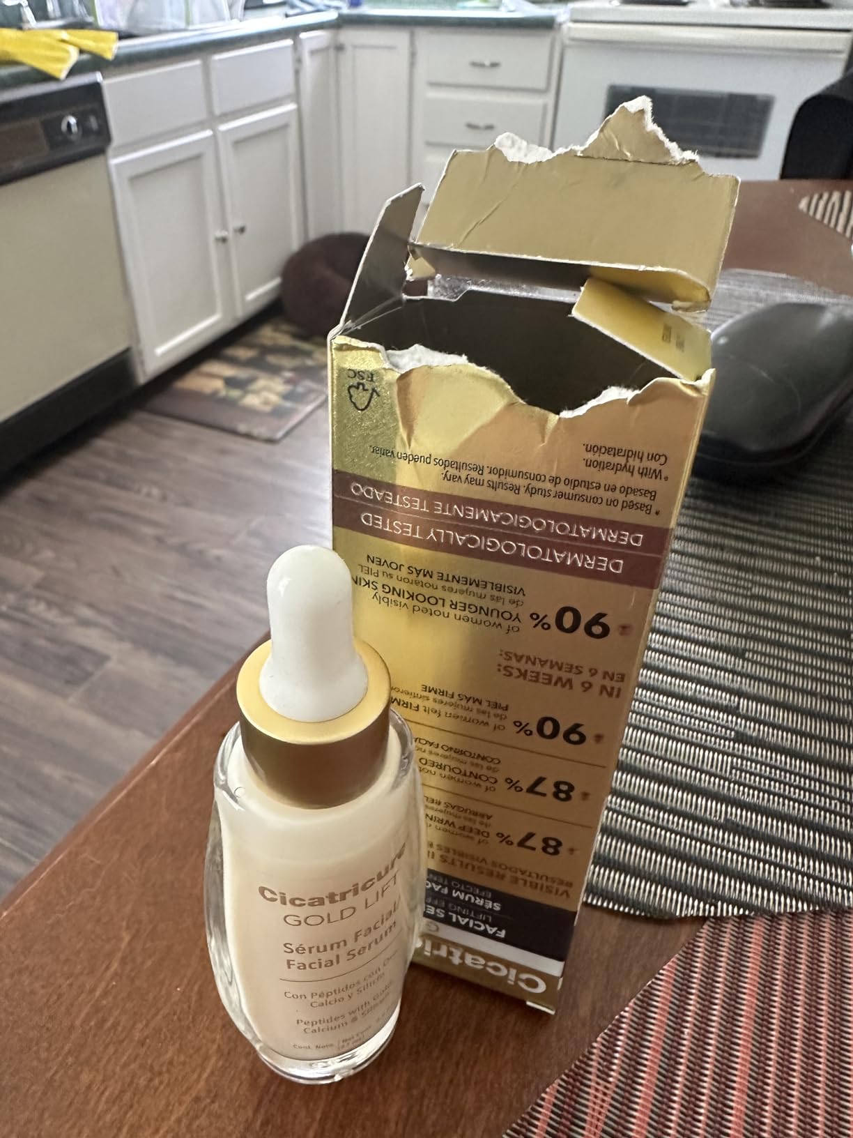 Cicatricure Gold Lift Facial Serum with Lifting Effect for Face, Neck & Chest, Anti Aging Skin Care, Hydrating, Firming & Tightening, Smoothes Facial Lines, 0.9 Oz