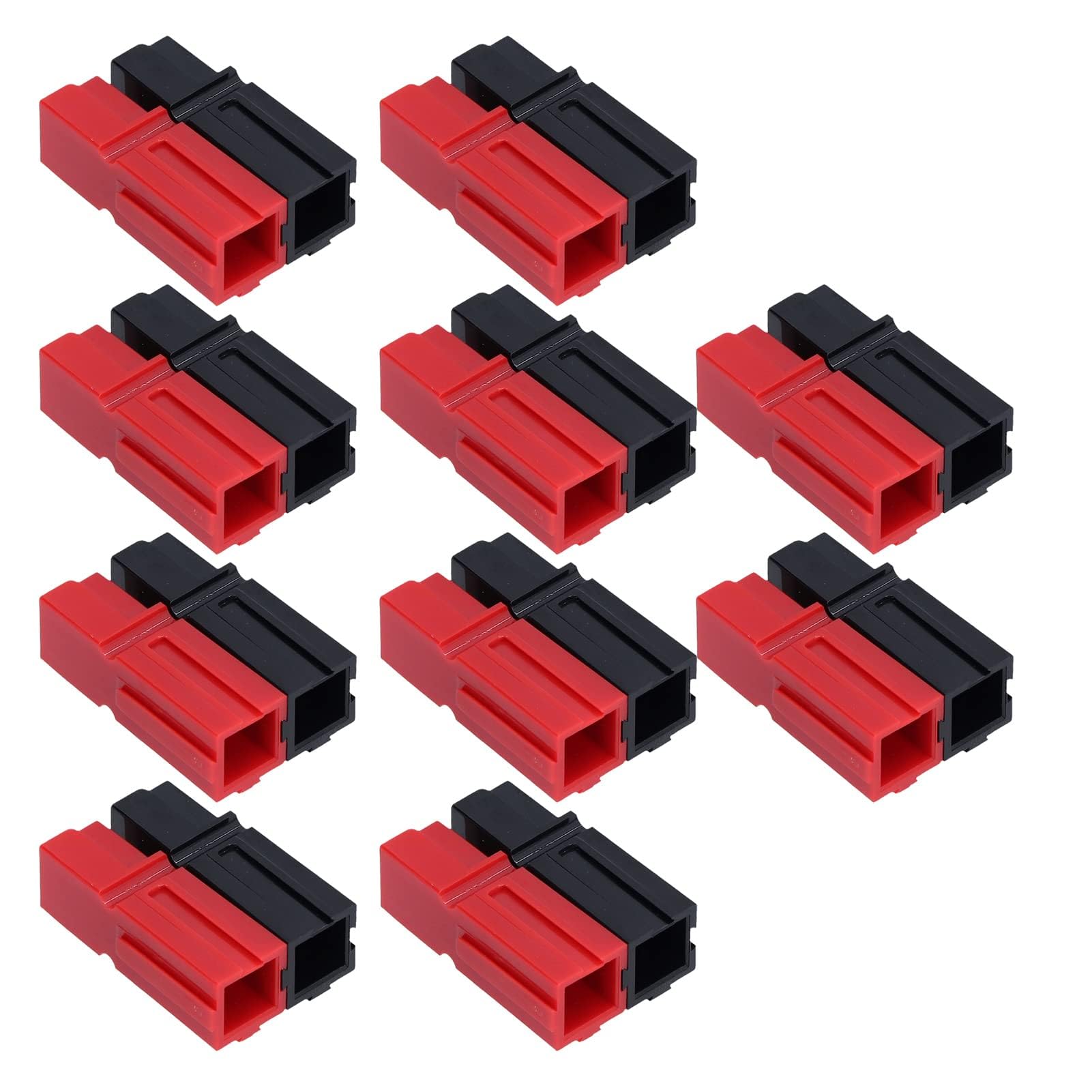 10 paia di connettori per batteria, contatti 75A, connettori placcati in argento, connettori rossi e neri, per modulo singolo + terminali