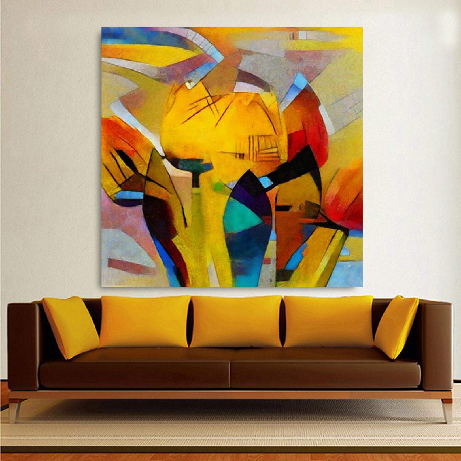 Cuadros abstractos modernos dsdsgog para dar vida a paredes vacías 8