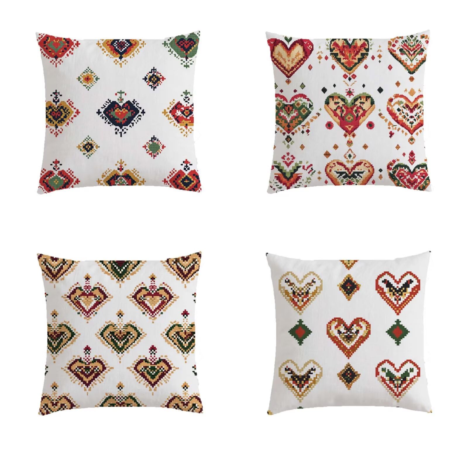 Housse coussin salon de jardin exterieur blanc pour une terrasse bohémienne