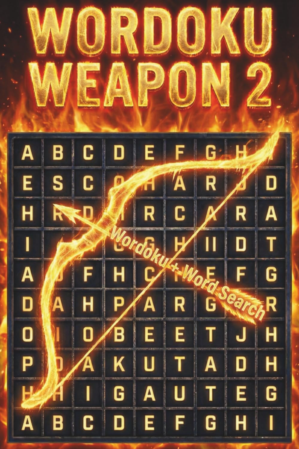 Wordoku Weapon 2: A Wordoku and Word Search Hybrid Puzzle Book with 180 Grids, 4 Hidden Weapons per Puzzle, Five Difficulty Levels, and Full Solutions