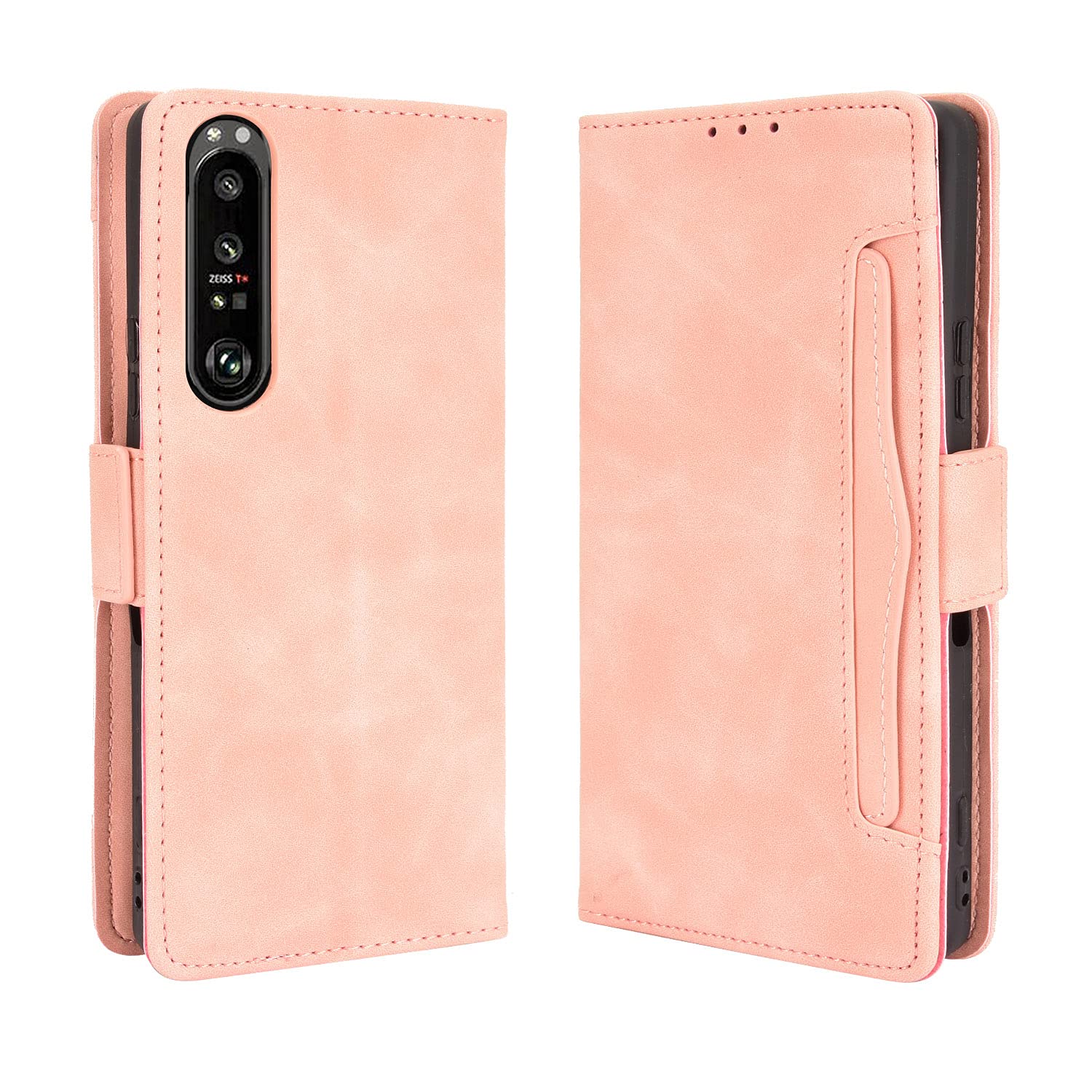 Sony Xperia 1 III docomo 本体のみ レザーケース付き Xperia 1 Sony III 専用レザー調ケース 背面ケース カード収納