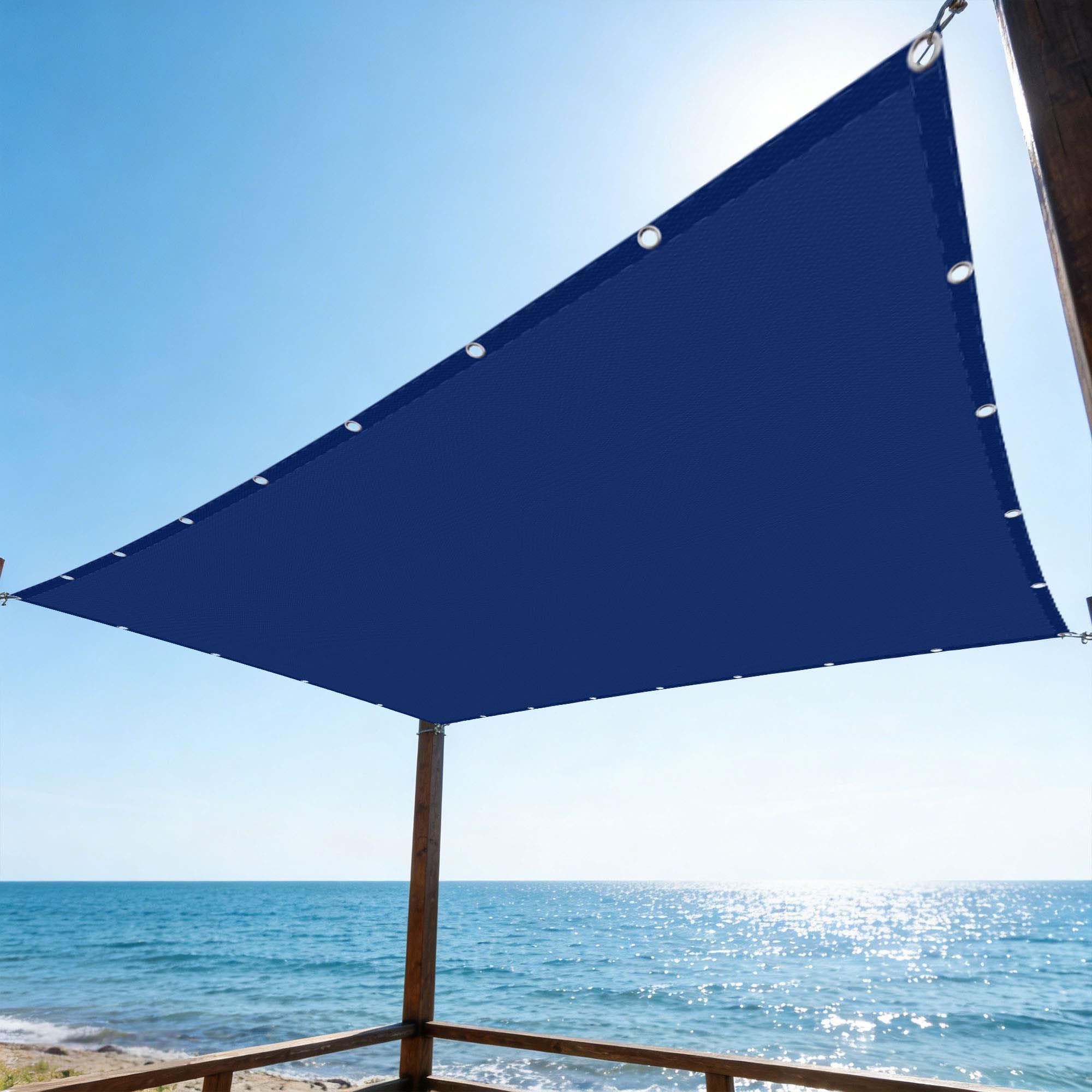 Auvent multi couleur rectangulaire 140x600 cm bâche de protection extérieure pluie