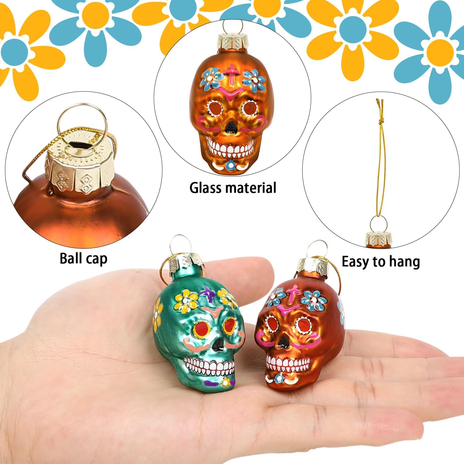 Logotipo En Tilo Calavera. Día De Los Muertos Feriado Mexicano. Chica Con Flor En El Pelo Y Mujer Niña Cráneo Azúcar Image258584039