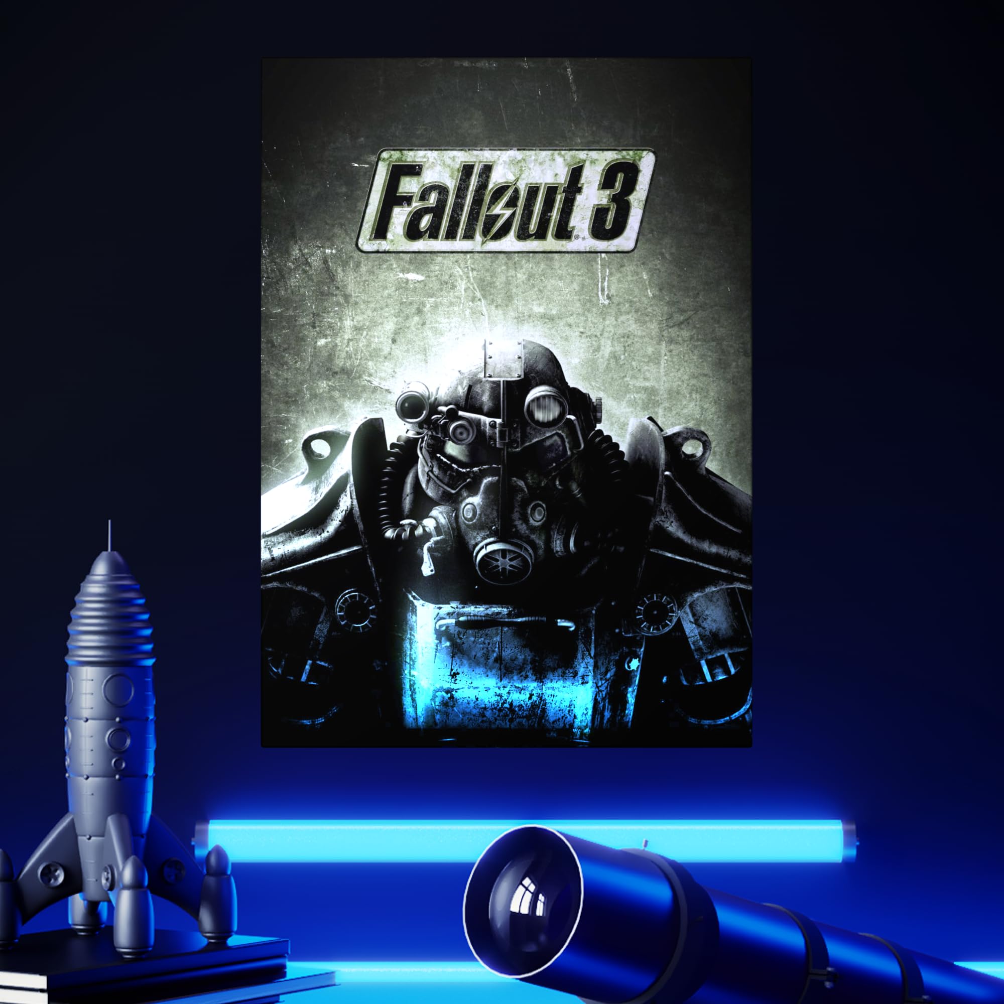 Displate – Poster in metallo – Montaggio magnetico – Fallout – Fallout 3 – Dimensione L – 67,5 x 48 cm