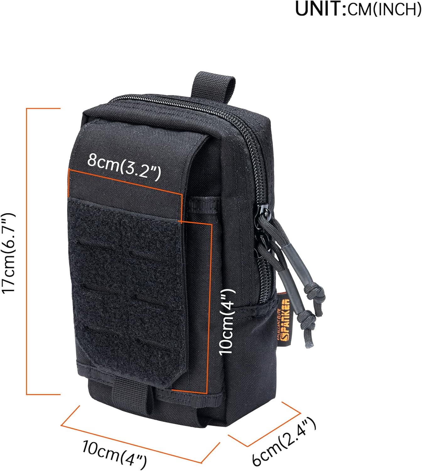EXCELLENT ELITE SPANKER Tactical EDC Pouch Molle Utility Pouches Phone Holster Pouch Waist Bag Tool Pouch for Molle Accesssories