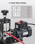 CREWORKS Wire Stripper Machine, Wire Stripper Machine for 0.06"-0.9" (1.5-22 mm) Copper Wires with 3 Operation Modes, Wire Stripping Tool with Hand Crank for Scrap Wire Recycling