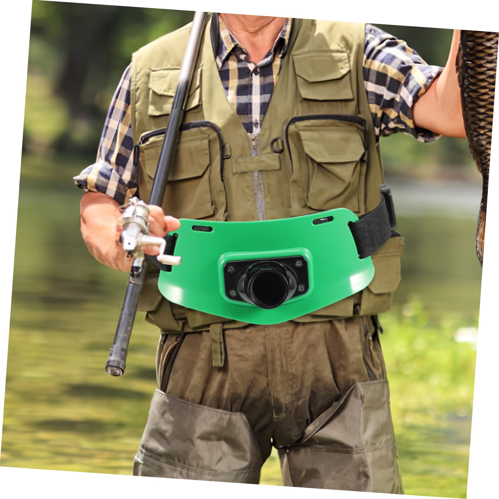KOMBIUDA Fishing Waist Support for Comfortable Fishing Lightweight and Wading with Rope Strap and for Fishermen