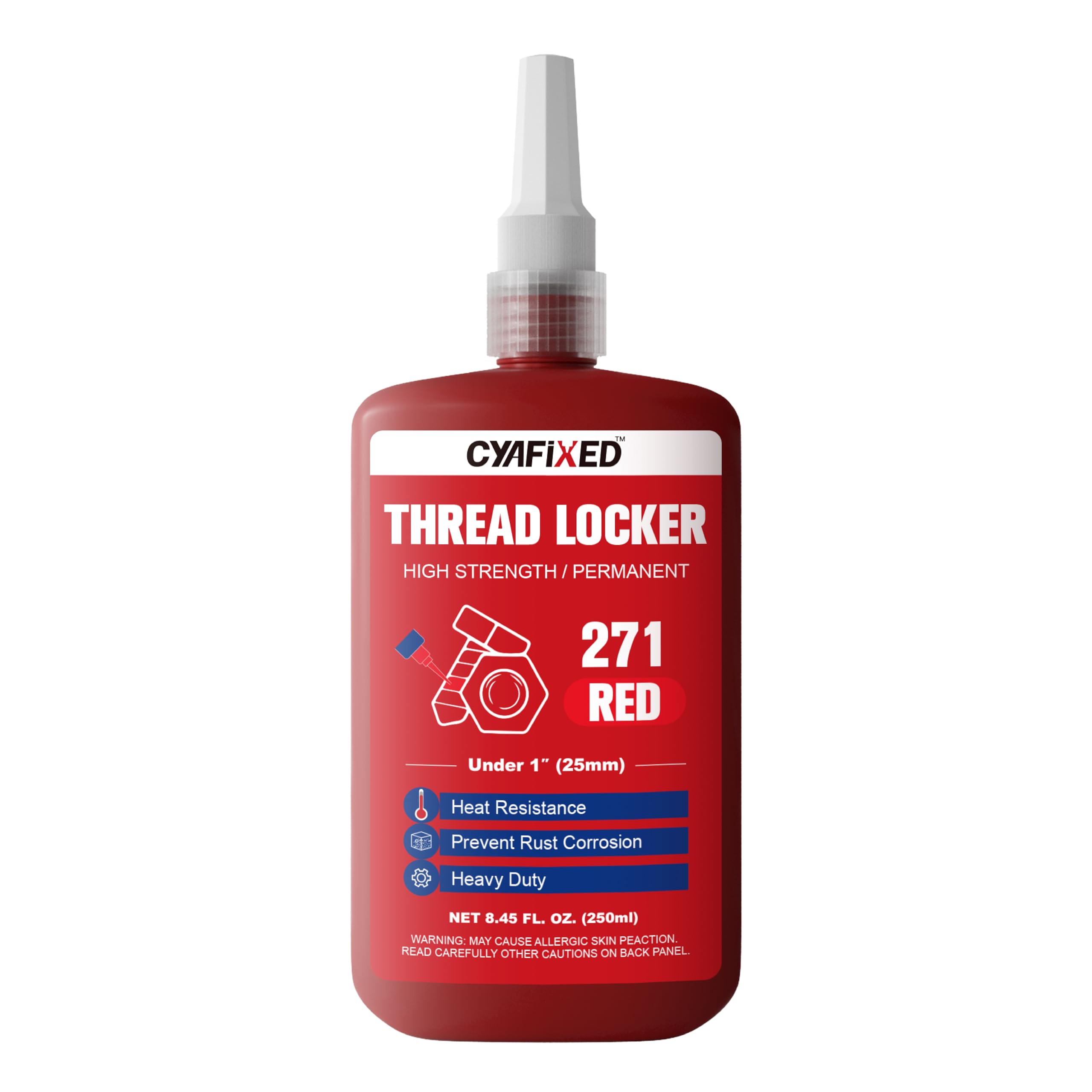 Thread Lock Sploc Snapklik.com : CYAFIXED Threadlocker 271, Red High Strength Permanent ...