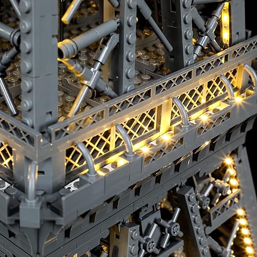 Miniatura 8 de BRIKSMAX Kit de iluminación LED para LEGO-10307 Eiffel Tower - Compatible con Lego Architecture Building Blocks Model- No incluye juego Lego