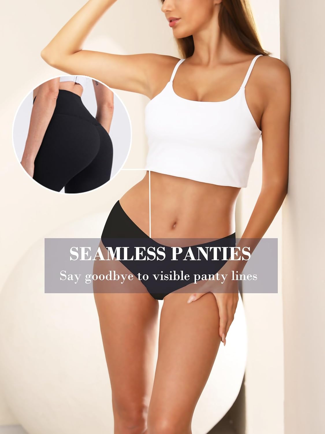 Bolivelan 6 Pack Seamless Hipster Underwear No Show Bikini Panties Silky Invisibles Briefs - Image 4