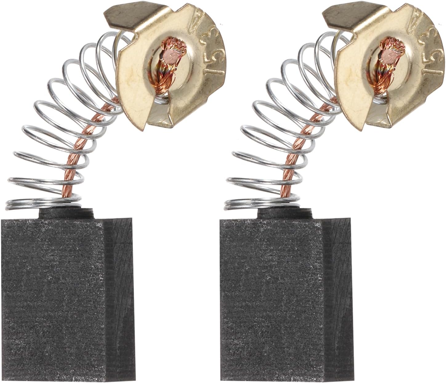 MECCANIXITY 2 Pack Carbon Brushes Set Replaces 17x13x6.5mm for Most Power Tools Electric Hammer Drill Motor Circular Saws Replacement Part