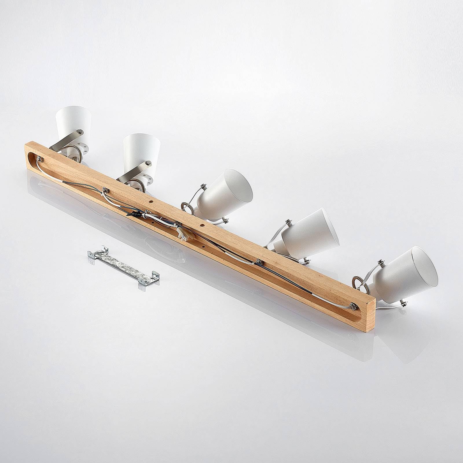 Lindby Plafoniera In Legno Marrone – Design Scandinavo Dimmerabile – Ideale Per Soggiorno E Cucina