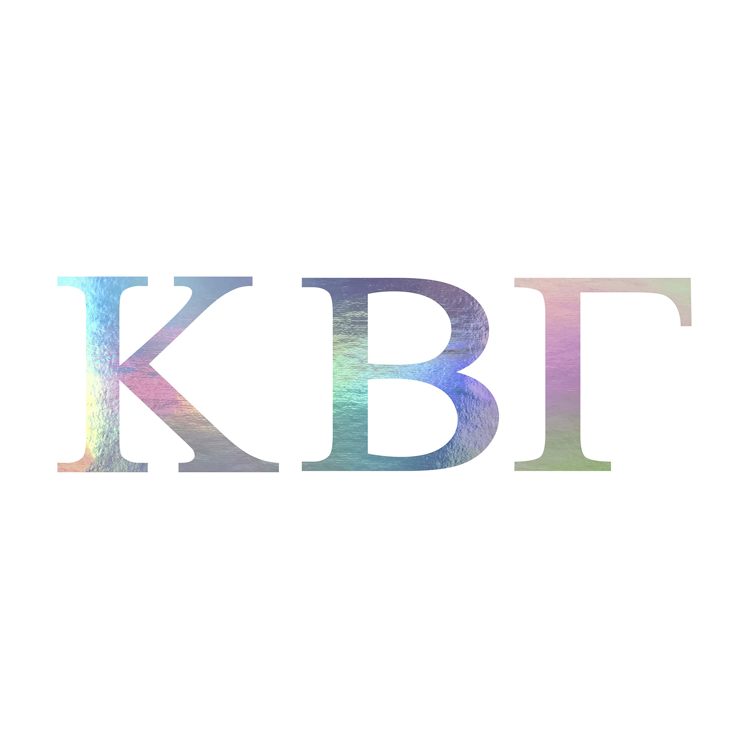 Sticker Kappa Beta Gamma grec néochrome de 6,3 cm de haut pour vinyle