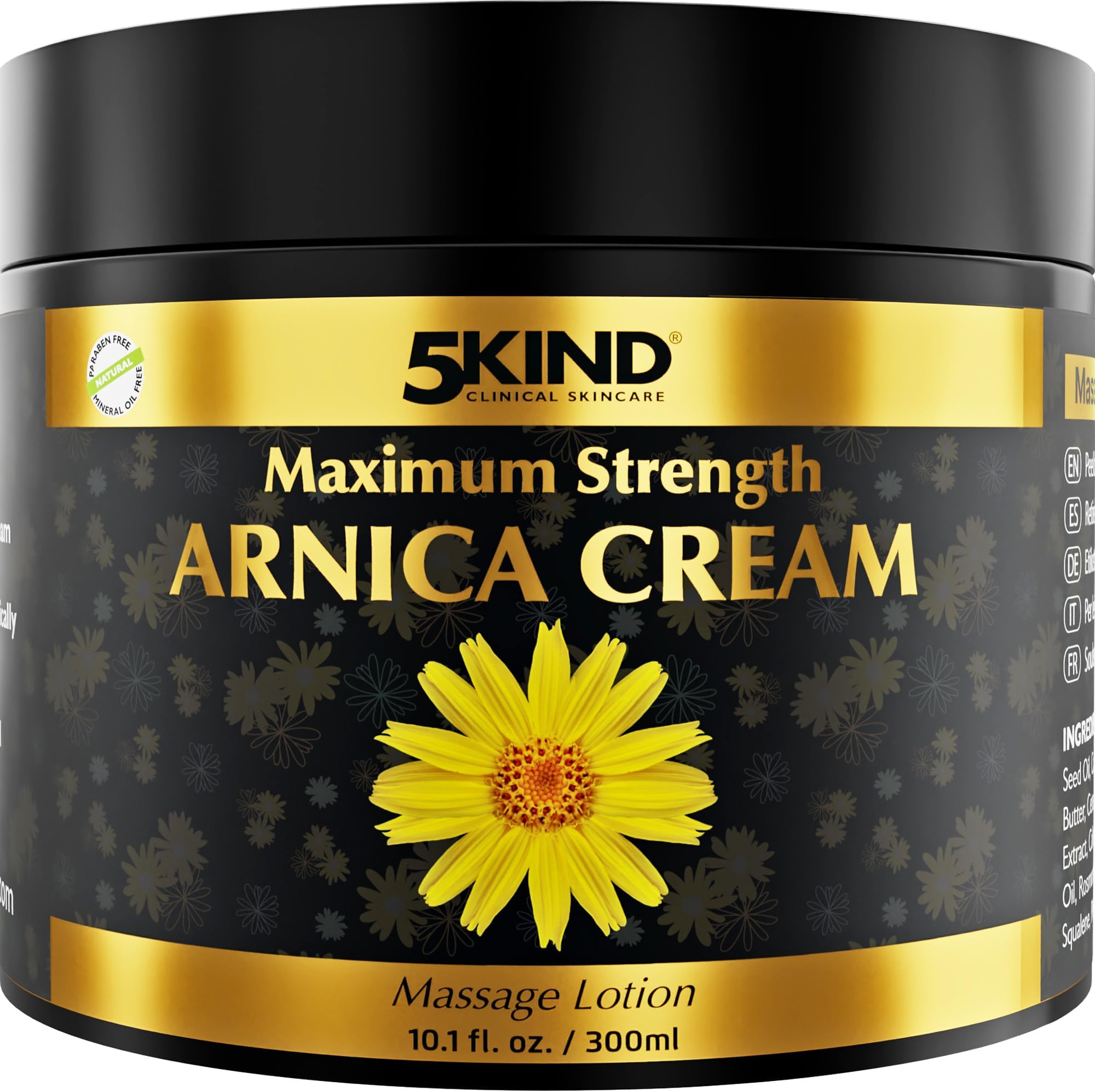 5Kind Extra Strong Arnica Cream for Bruising and Swelling 10.1 fl oz