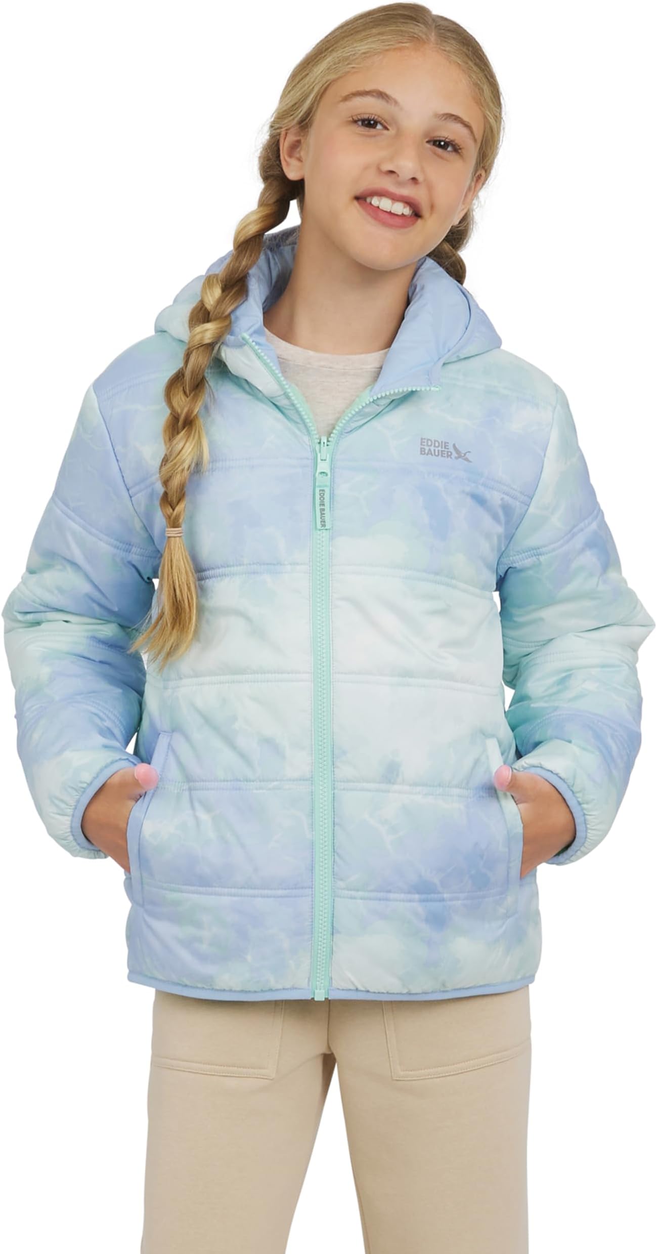 Girls' Deer Harbor Reversible Faux Fur Lined Insulated Puffer Jacket