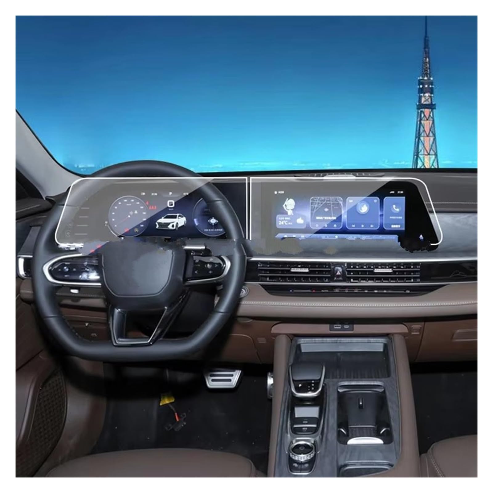 Verre trempé pour Chery Arrizo 8 pour protéger le GPS en voyage - 5