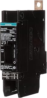 Siemens BQD125 25-Amp Single Pole 277V AC / 125V DC 14KAIC Bolt in Breaker
