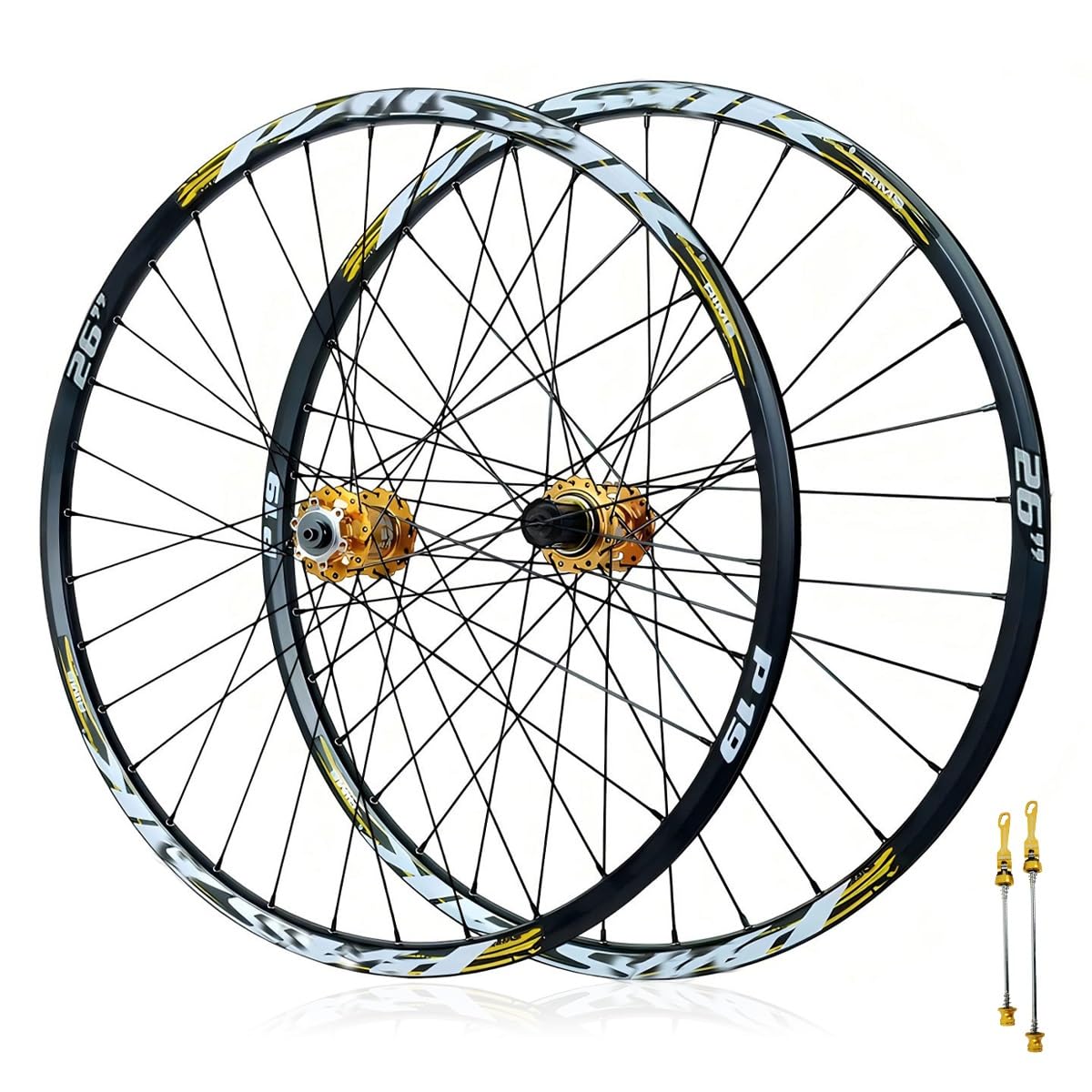 Juego De Ruedas De Bicicleta De Montaña 26/27,5/29" Fren De Disco Ruedas QR
