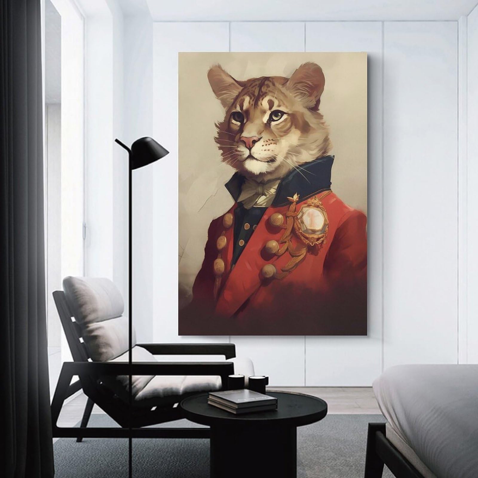 Junmoney Wall Decor Canvas Print Cougar Mythical World, 24x36inch(60x90cm), for Bedroom Walls, Guest Spaces Or Lounges, Decorative Wall Art for Cosy Rooms