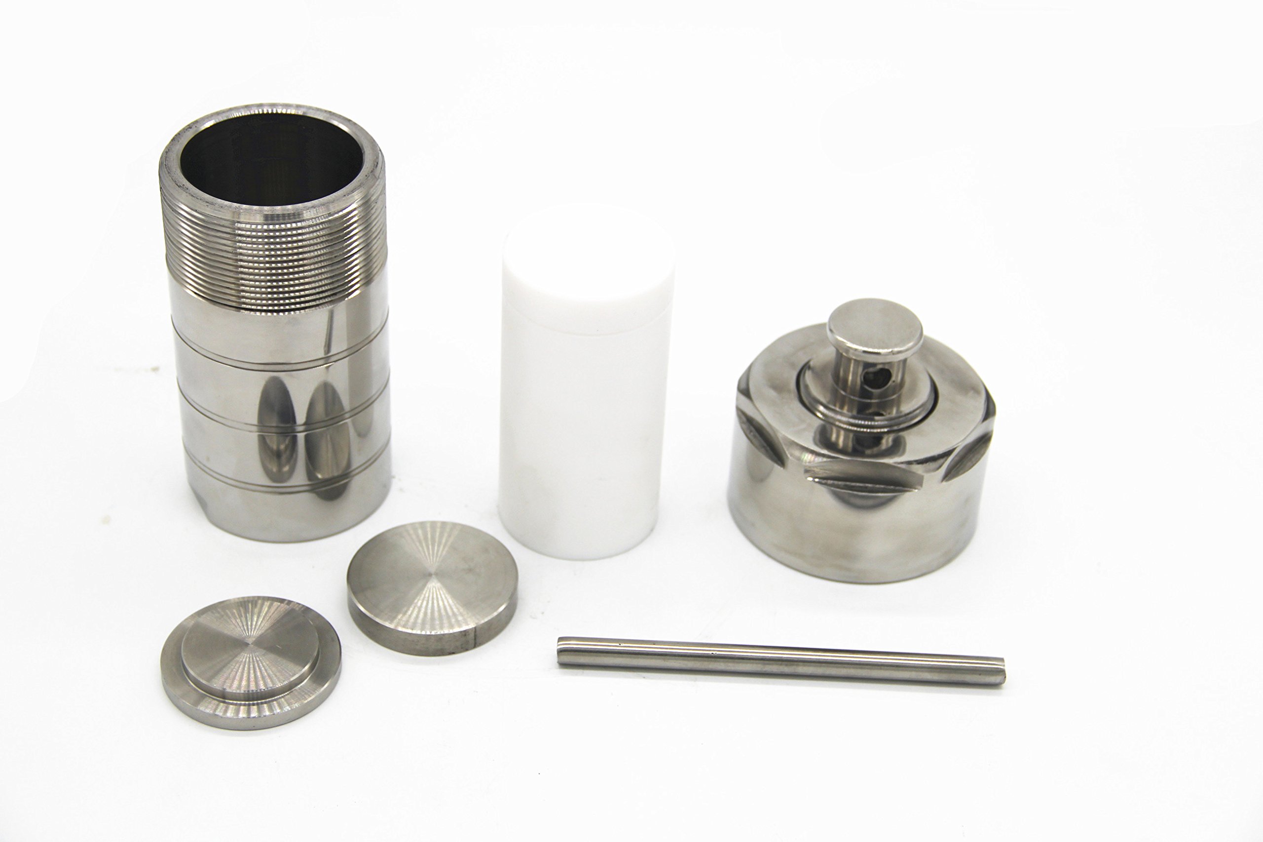 Huanyu Réacteur autoclave de synthèse hydrothermale 100ml avec récipient doublé de PTFE pour laboratoire