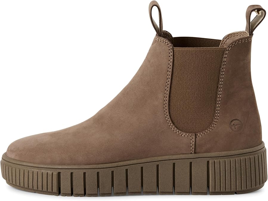 Womens Leather Classic Slip On Chelsea Ankle Boots