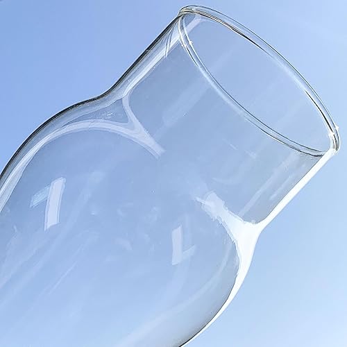 Miniatura 10 de Lámpara de aceite para chimenea, base de 3 pulgadas, 8.5 pulgadas de altura, pantalla de lámpara de queroseno, lámpara de repuesto de vidrio