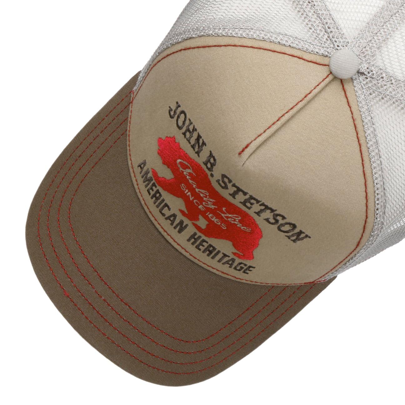 Stetson Cappellino Trucker On The Road Uomo - Mesh cap Berretto Baseball Snapback, con Visiera, Visiera Inverno Autunno Primavera Estate Estate/Inverno