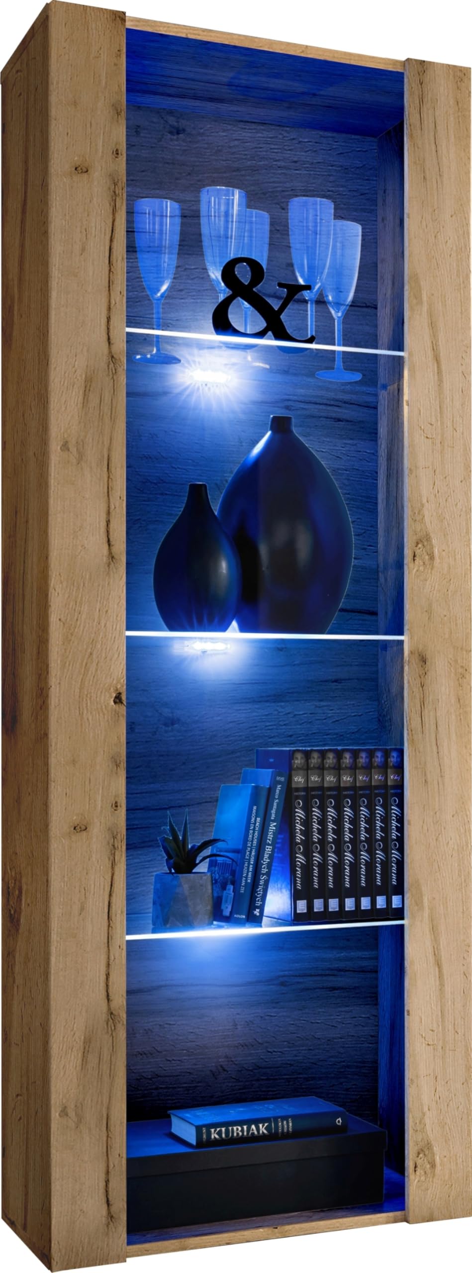 Komodee Vitrine Tivoli A1 Wotan/Wotan 55x159x35 cm