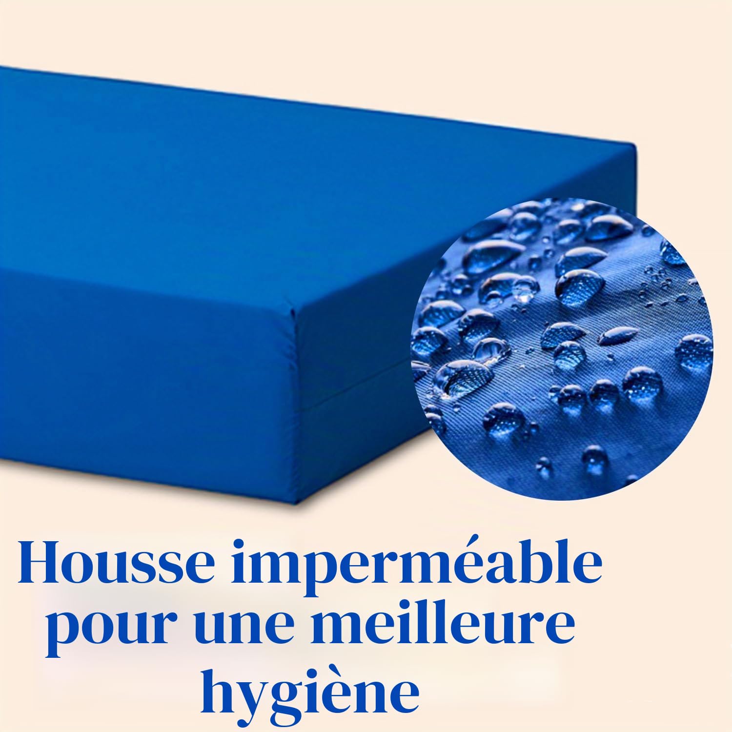 Geriafy - Lit Électrique renforcé avec Matelas sanitaire HR imperméable (80x200 cm)
