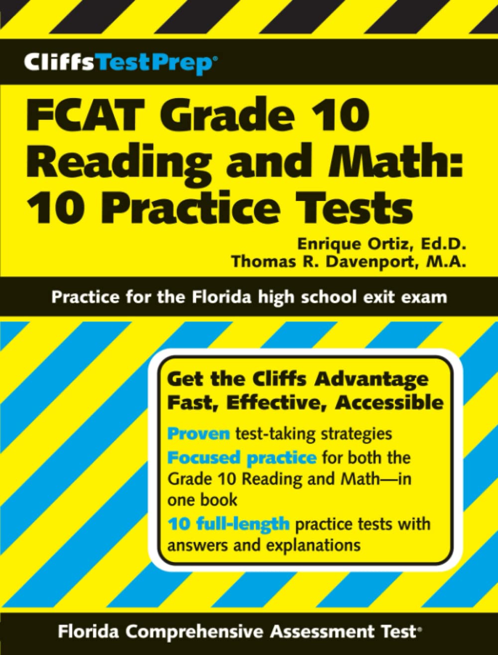 CliffsTestPrep FCAT Grade 10 Reading and Math: 10 Practice Tests