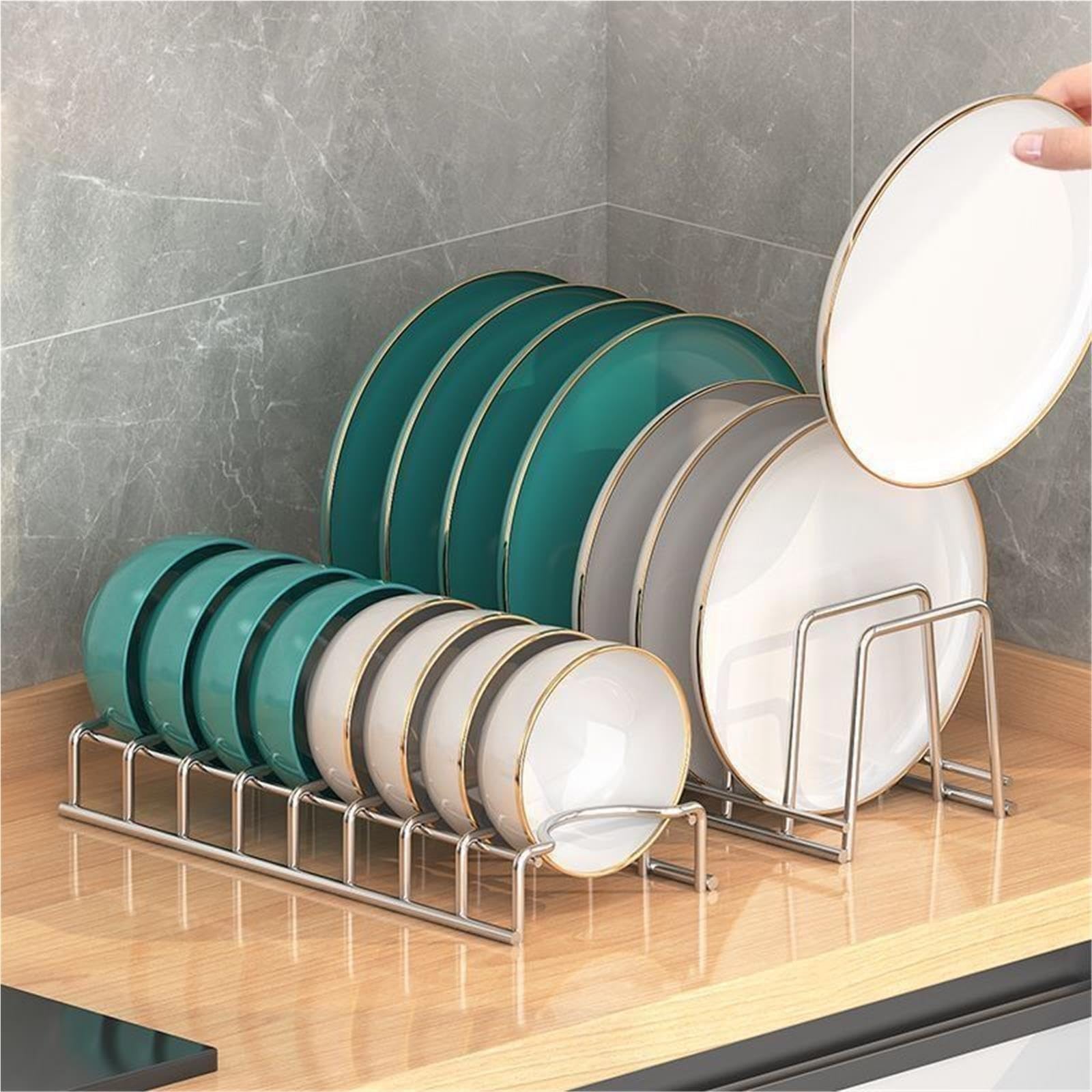Escurreplatos Soporte de Cocina con Estante 7 Ranuras