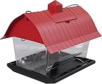 Pennington Country Barn Hopper Bird Feeder - 4.5 lb Capacity Weather-Resistant Hanging Outdoor Feeder for Chickadees & Finches