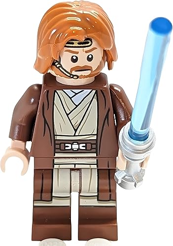 Miniatura 3 de Lego Mini figura de Star Wars – Obi-Wan Kenobi con sable de luz (aproximadamente 1.8 pulgadas de alto)