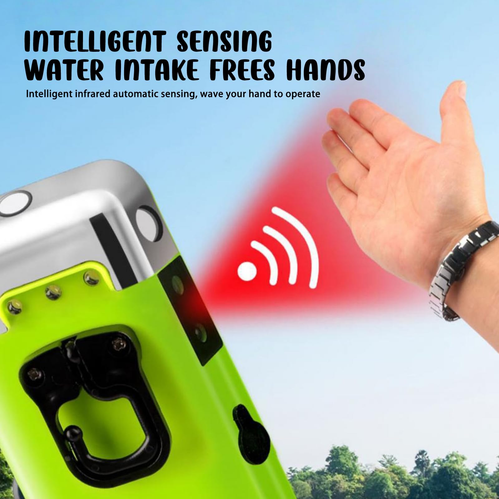 Bomba de oxígeno, mini bomba de aire portátil con carga USB, 3 modos inteligentes ABS para acuario, bomba de aire con triple filtración, sensor automático e iluminación LED para accesorios de pesca