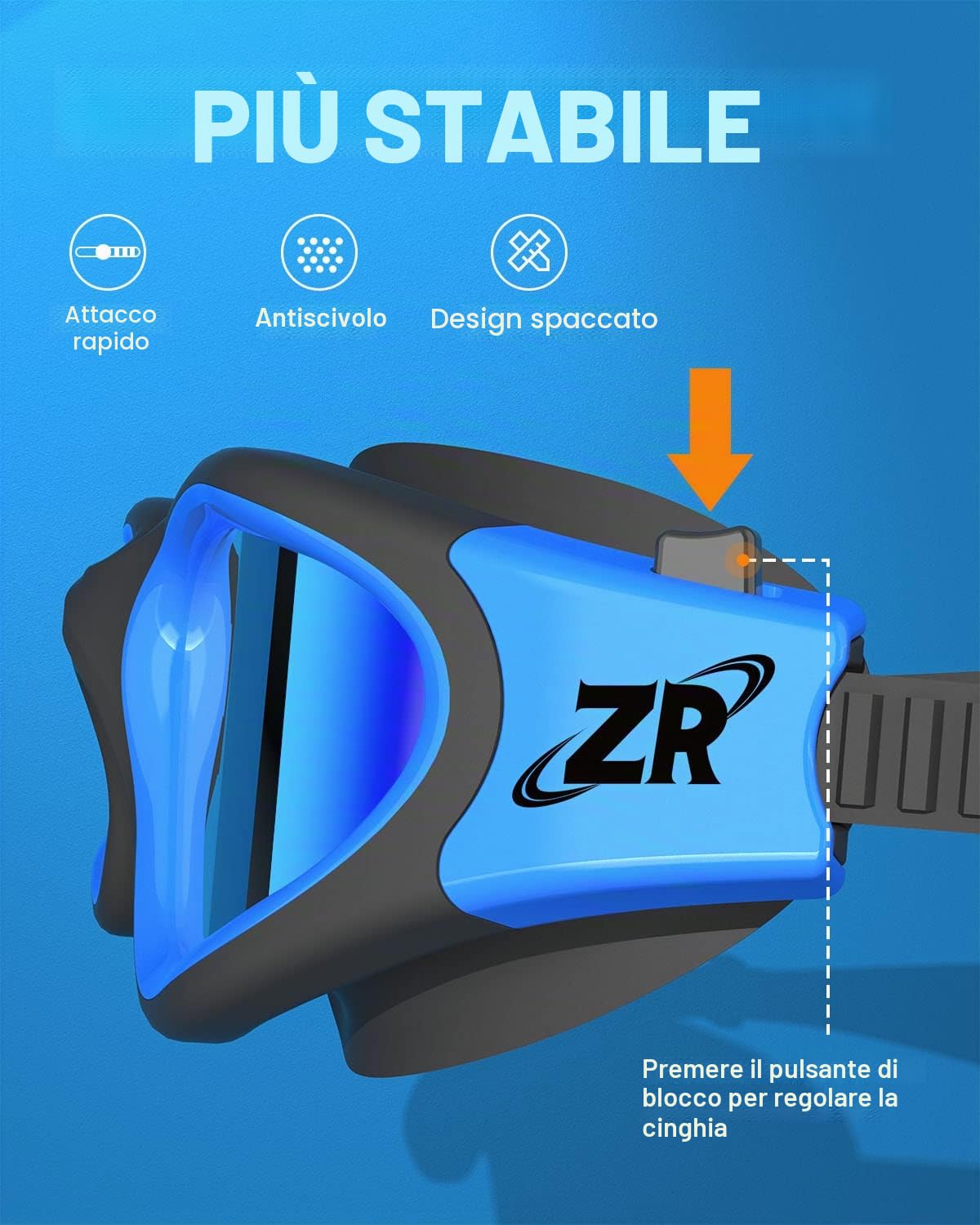 ZIONOR G1 Polarizzati Mirror Occhiali da Nuoto Unisex Adulto Uomo Donna Anti Foglia 100% Anti UV Immersione Occhiali