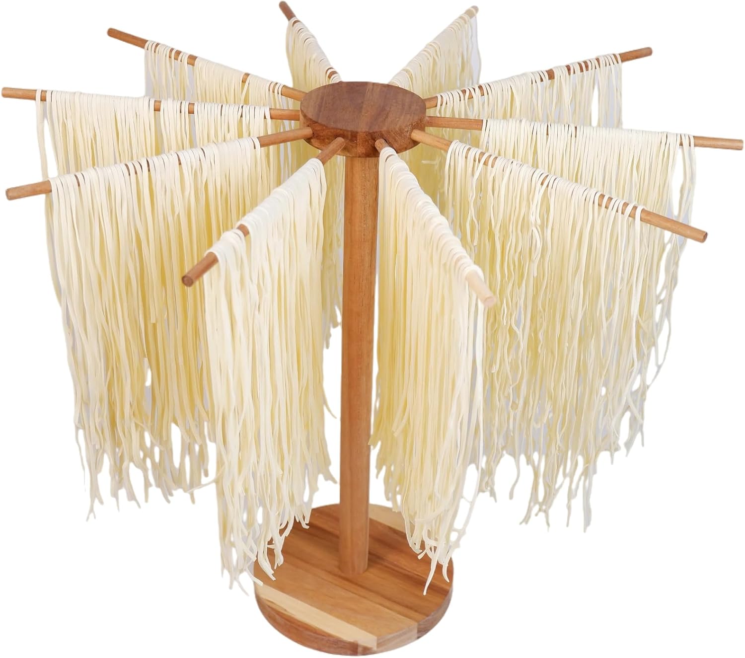 Pasta Drying Rack, Large Acacia Wood Pasta Rack Collapsible for Fresh Pasta Noodle Spaghetti Dryer Hanger Stand With Transfer Wand 10 Bars. Pasta Drying Rack, Large Acacia Wood Pasta Rack Collapsible for Fresh Pasta Noodle Spaghetti Dryer Hanger Stand With Transfer Wand 10 Bars.