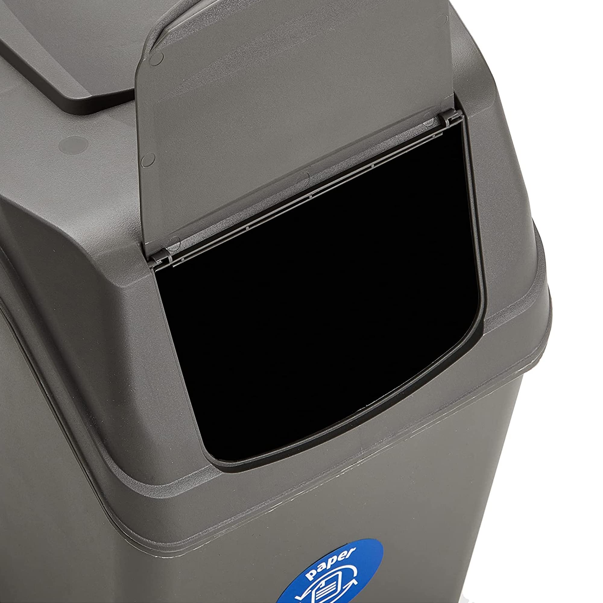 Set de 4 Cubos de Basura KEDEN SORTIBOX para Reciclado, Gris, Volumen 4x25L