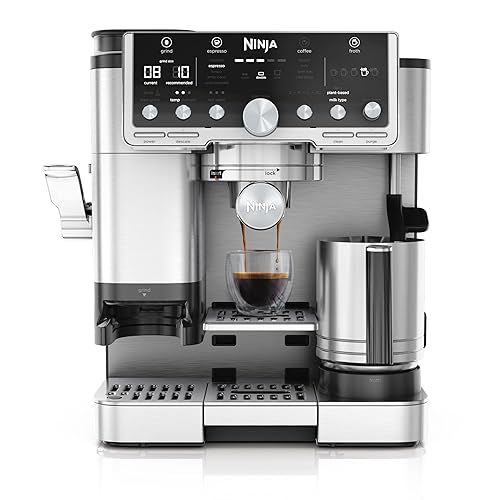 Ninja Luxe Pro 3-in-1 Coffee Machine, Latte, Cappuccino, Cold Brew & Espresso Maker With Built in Bean Grinder & Milk Frother, Easy to Use, 5 Automated Froth Presets, Silver, ES701UK - Luxe Pro