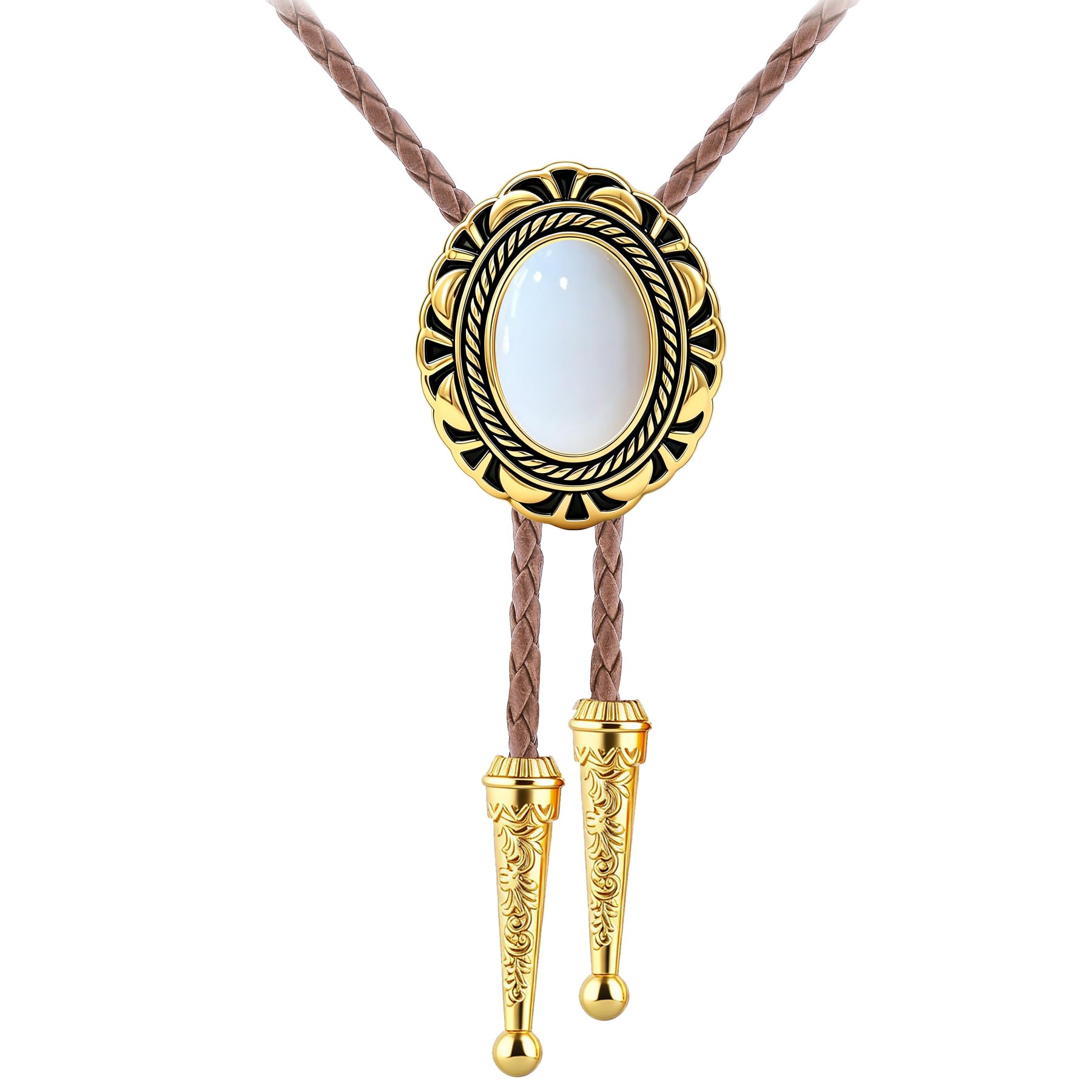 GelConnie Bolo Tie for Men Women Vintage Western Cowboy Necktie Adjustable