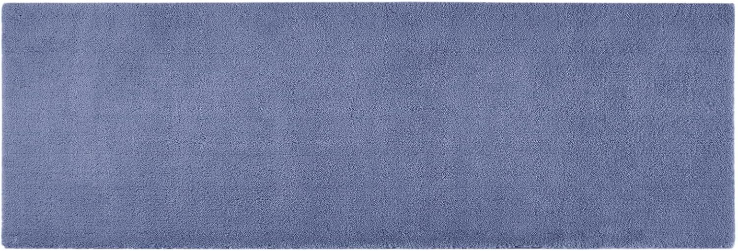Madison Park Signature Marshmallow Bathroom Rug Non Slip, Luxrurious Plush Bath Mat, Absorbent, Quick Dry, Spa Design Bath Room Décor, 24x72, Navy