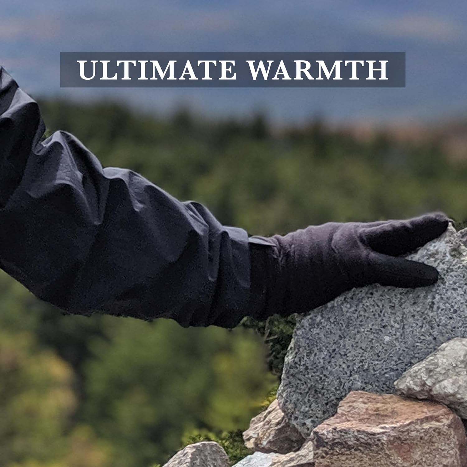 isotoner mens Water Repellent Dual Lined Microfiber Touchscreen Gloves - Image 4
